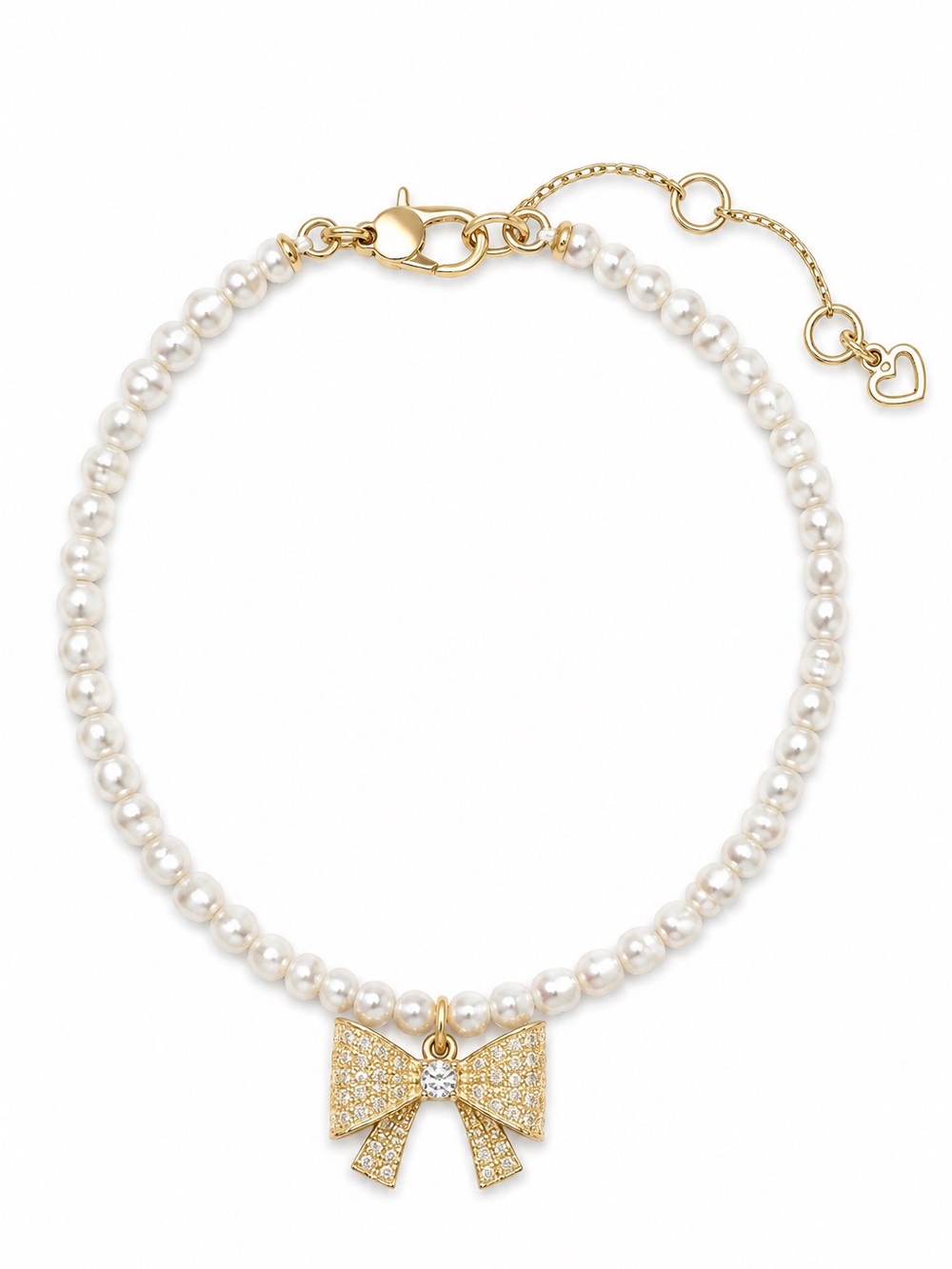 Kate Spade Wrapped in a Bow Pearl Charm Bracelet